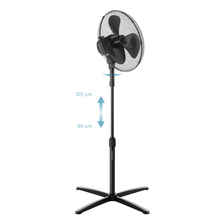 Ventilatore Concept, a piantana, 40W, 3 velocità, nero, VS5050