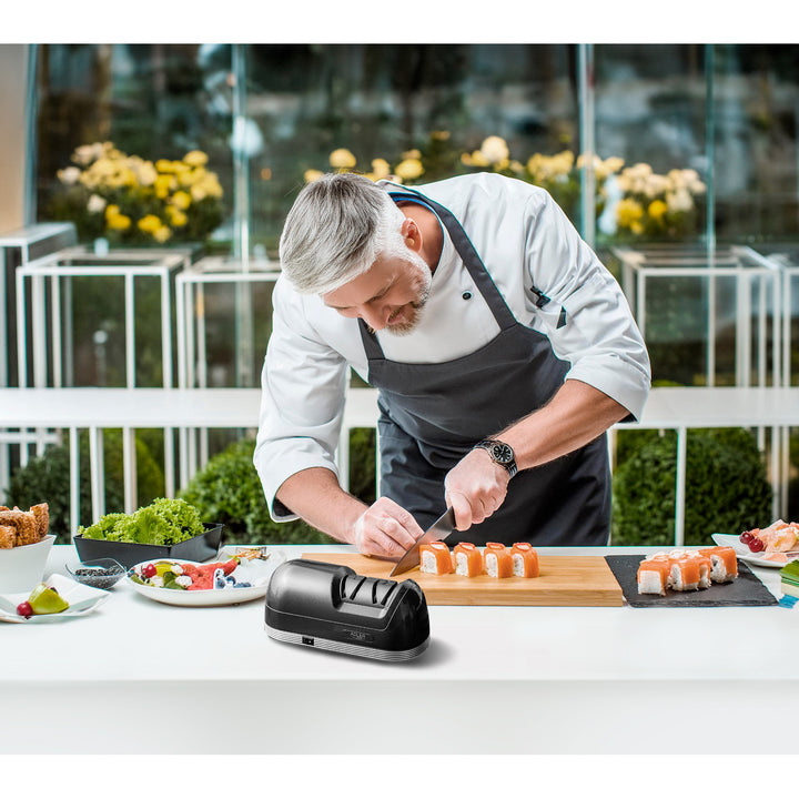 Affilacoltelli elettrico Adler, potenza 60 W, sistema a 2 livelli AD 4508