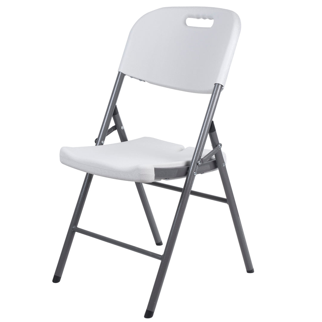 4x GreenBlue sedia pieghevole per catering/giardino/banchetto/ricevimento, max. 250 kg, bianco, resistente, 88x50x45 cm, GB375