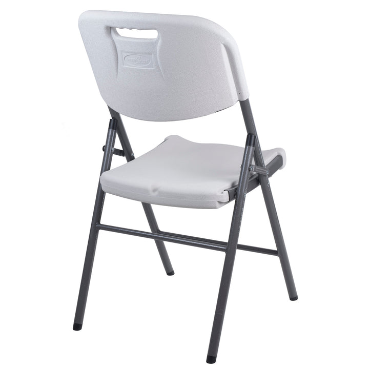 4x GreenBlue sedia pieghevole per catering/giardino/banchetto/ricevimento, max. 250 kg, bianco, resistente, 88x50x45 cm, GB375