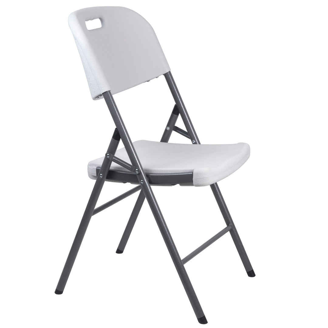 4x GreenBlue sedia pieghevole per catering/giardino/banchetto/ricevimento, max. 250 kg, bianco, resistente, 88x50x45 cm, GB375
