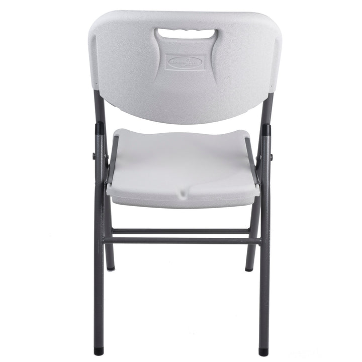 4x GreenBlue sedia pieghevole per catering/giardino/banchetto/ricevimento, max. 250 kg, bianco, resistente, 88x50x45 cm, GB375