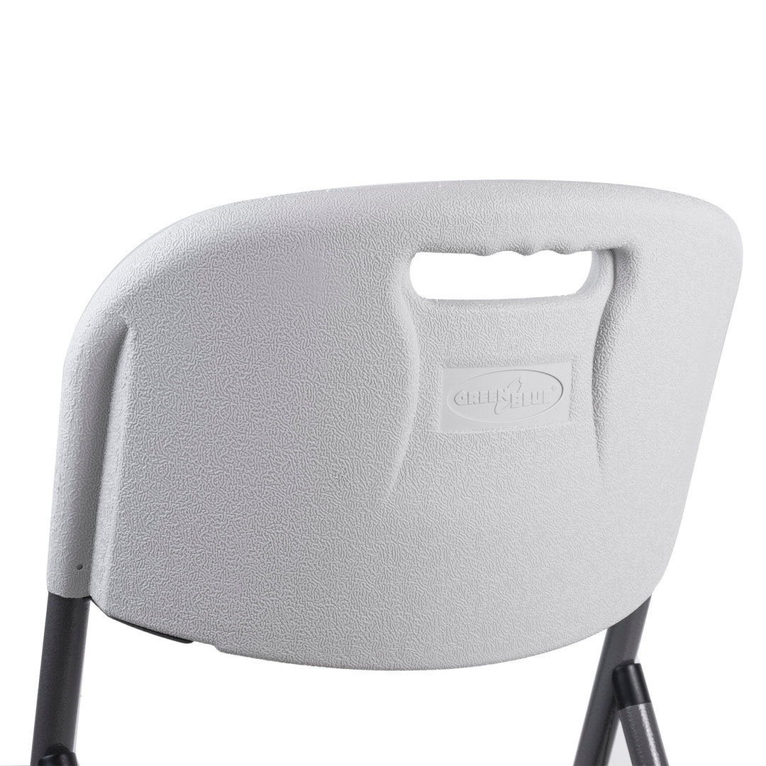 4x GreenBlue sedia pieghevole per catering/giardino/banchetto/ricevimento, max. 250 kg, bianco, resistente, 88x50x45 cm, GB375