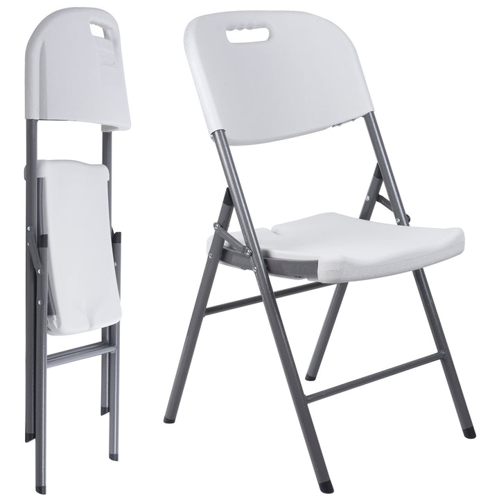 4x GreenBlue sedia pieghevole per catering/giardino/banchetto/ricevimento, max. 250 kg, bianco, resistente, 88x50x45 cm, GB375