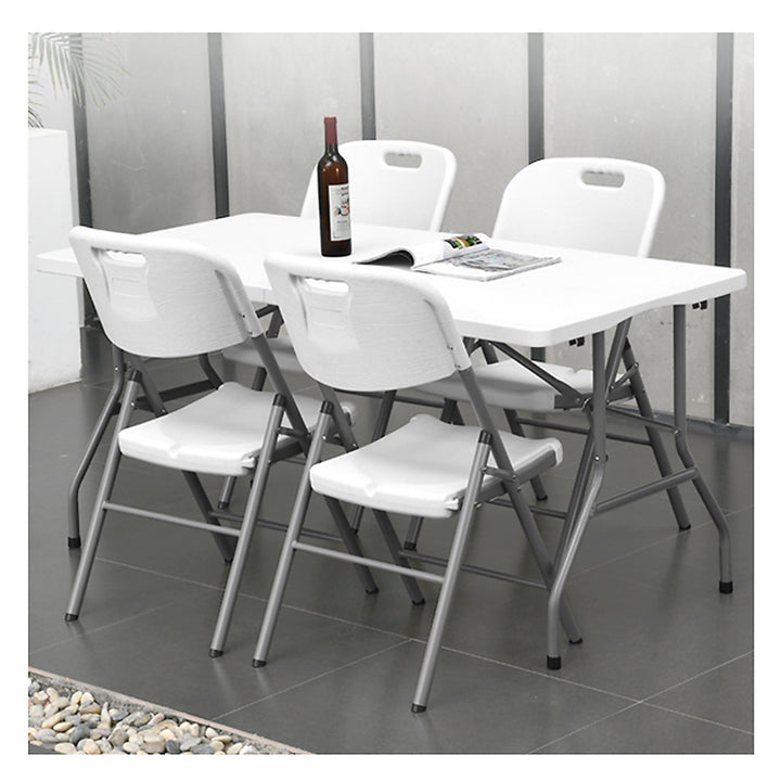 4x GreenBlue sedia pieghevole per catering/giardino/banchetto/ricevimento, max. 250 kg, bianco, resistente, 88x50x45 cm, GB375