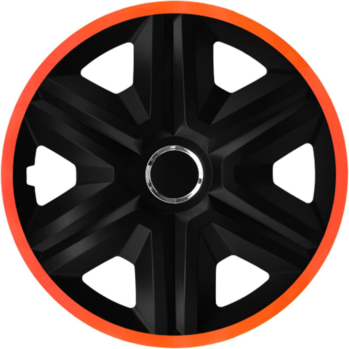 NRM Fast Lux 15" coprimozzo universale nero-arancio 1 pezzo