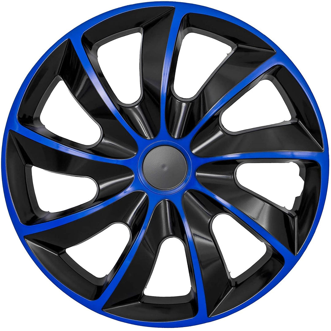 NRM Quad Bicolore Coprimozzo universale 15"  nero/blu 1 pz