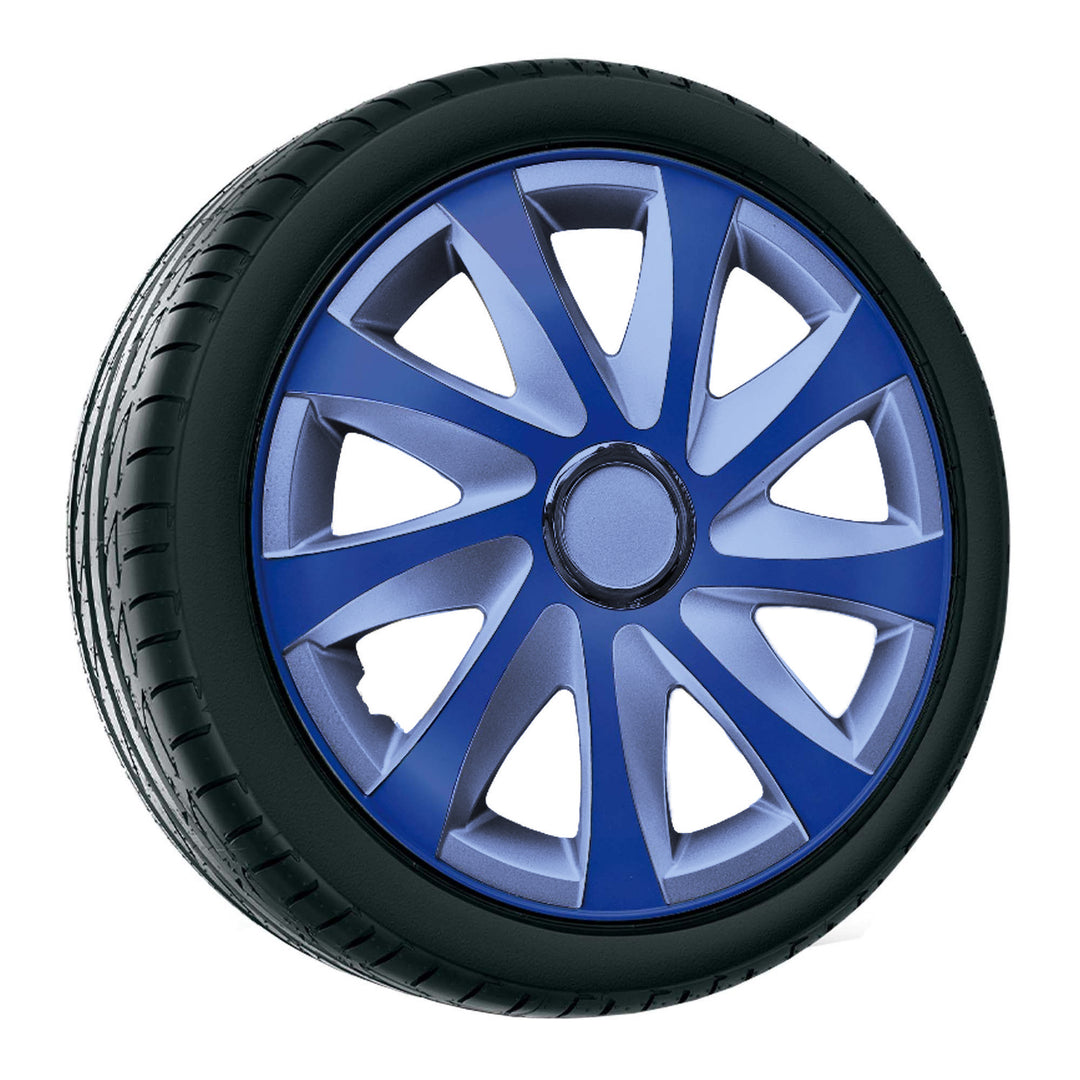 NRM Drift Extra 15" coprimozzo universale blu/argento 1 pz.
