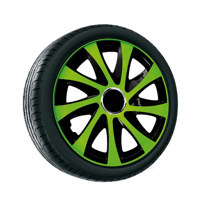 Coprimozzo universale 13" NRM Drift Extra verde/nero 1 pezzo