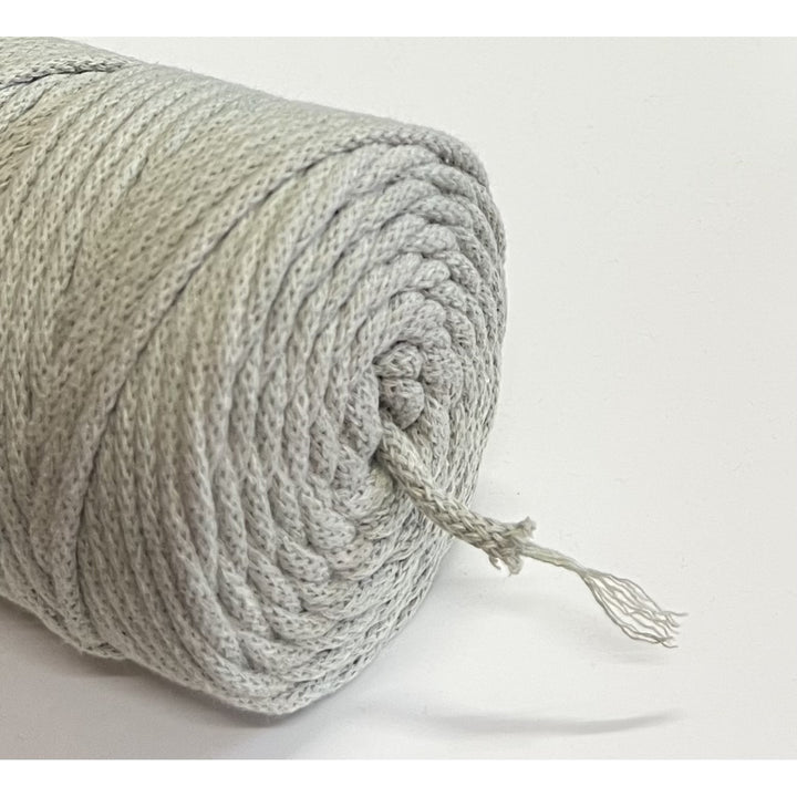 ColiNea, cordino in cotone con anima in cotone, intrecciato, 5mm, 200m, verde oliva