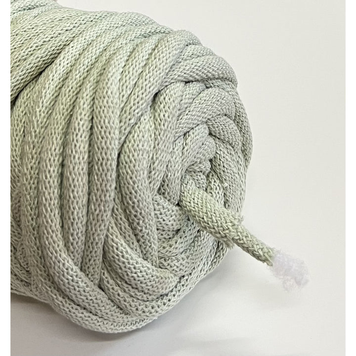 WAS, cordino in cotone con anima in poliestere, intrecciato, 9 mm, 50 m, verde oliva