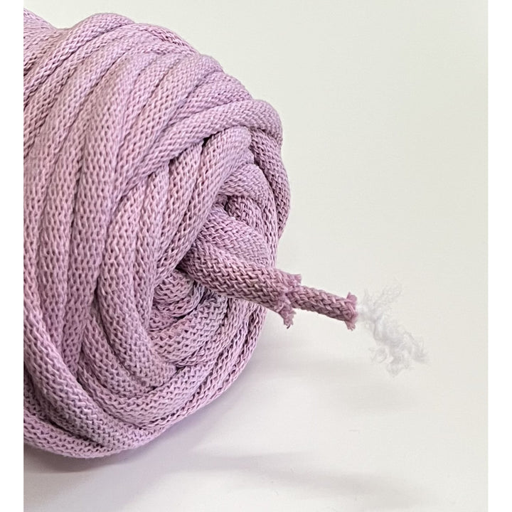 WAS, cordino in cotone con anima in poliestere, intrecciato, 9 mm, 50 m, rosa sporco
