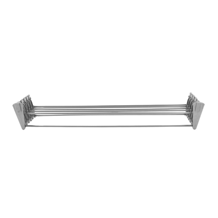 Asciugabiancheria ABJ, a parete, pieghevole, argento, 80 cm