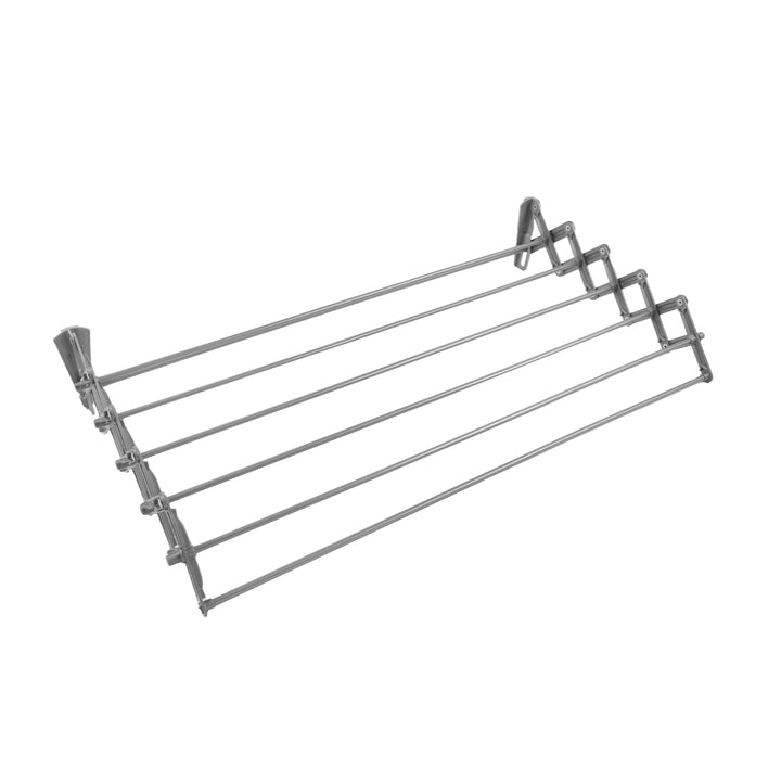 Asciugabiancheria ABJ, a parete, pieghevole, argento, 80 cm