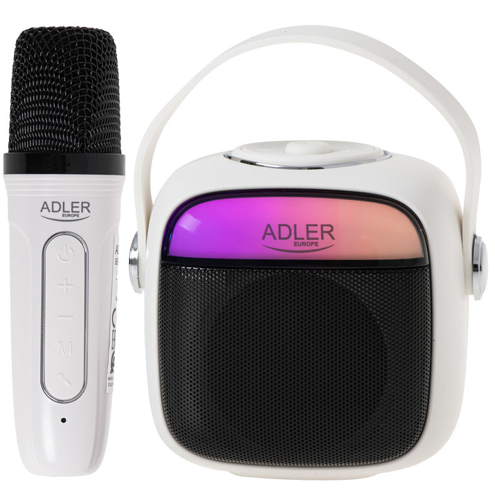 Altoparlante wireless Adler, con microfono, per karaoke, Bluetooth, AD 1199 W