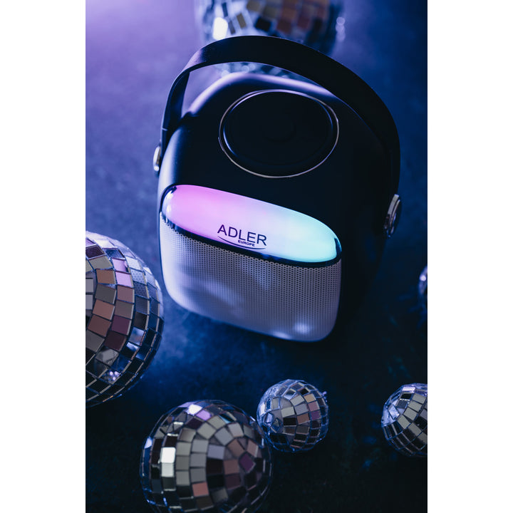 Altoparlante wireless Adler, con microfono, per karaoke, Bluetooth, AD 1199 B