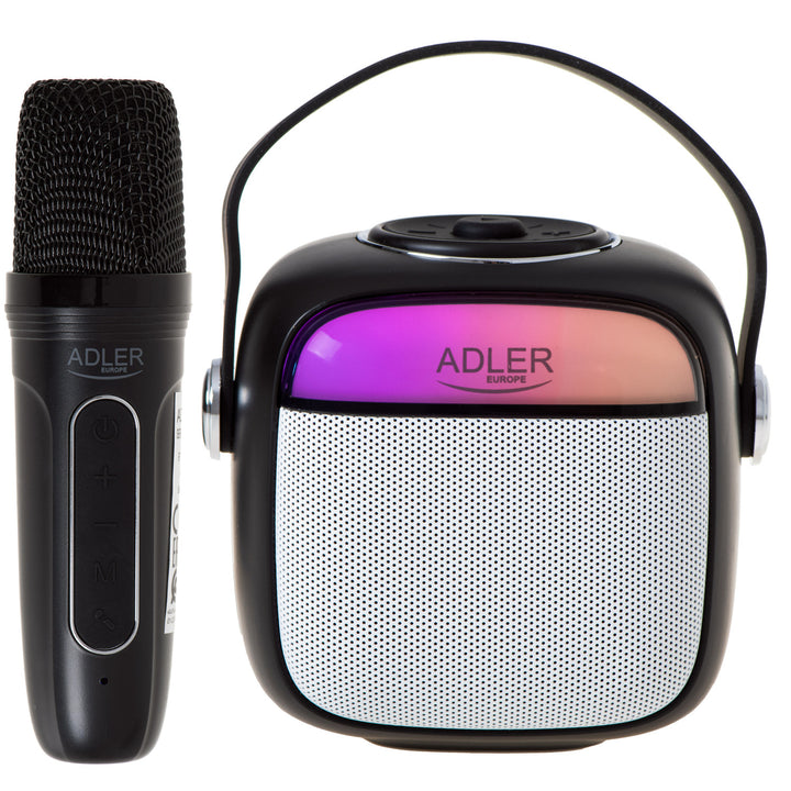 Altoparlante wireless Adler, con microfono, per karaoke, Bluetooth, AD 1199 B