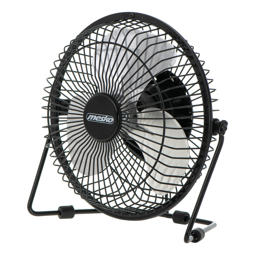 Ventilatore da scrivania Mesko, diametro 15 cm, alimentazione USB, oscillazione verticale, MS 7322