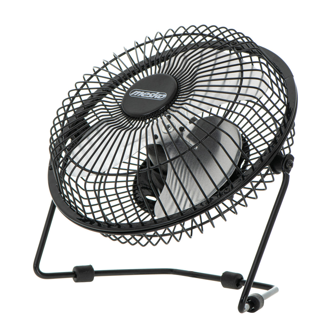 Ventilatore da scrivania Mesko, diametro 15 cm, alimentazione USB, oscillazione verticale, MS 7322