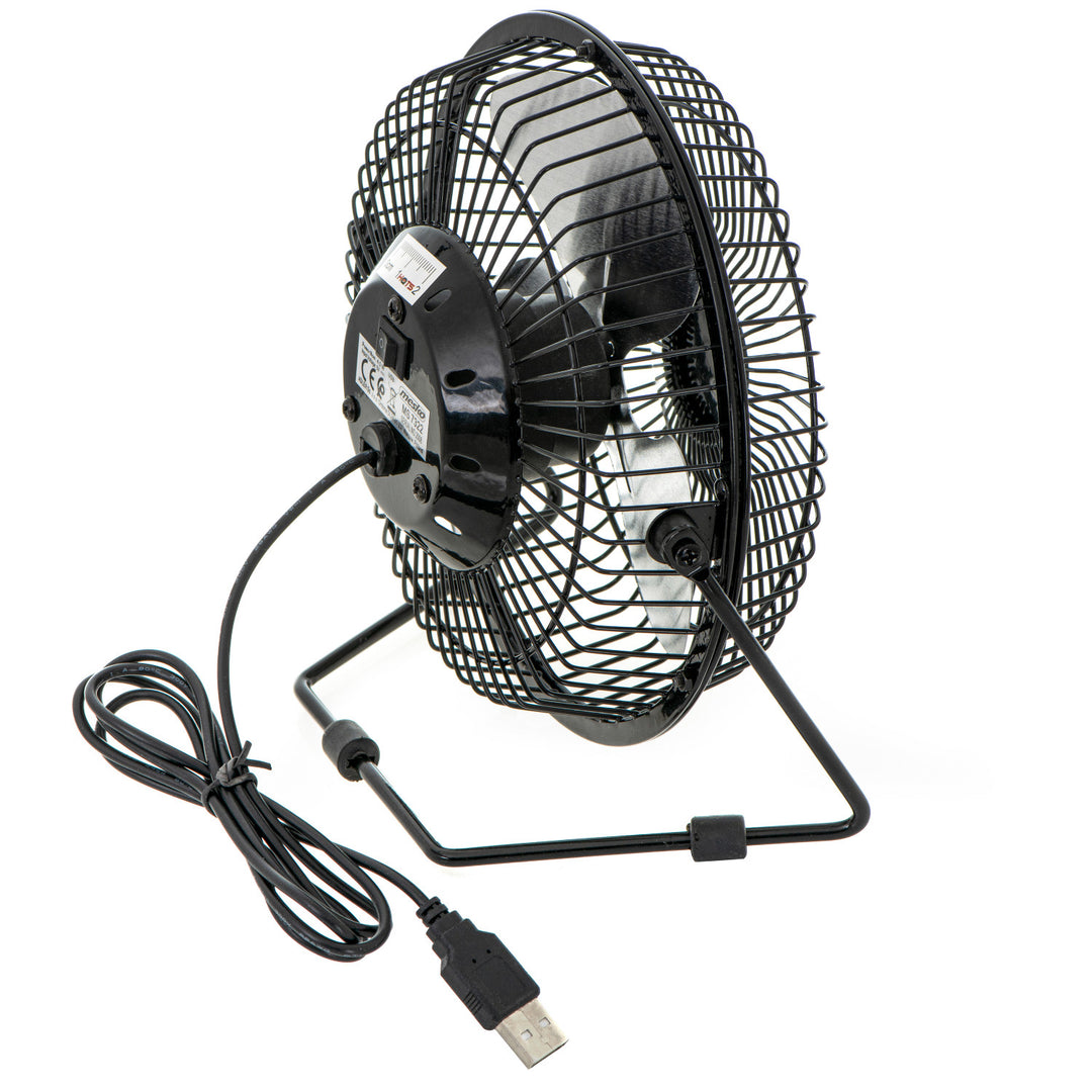 Ventilatore da scrivania Mesko, diametro 15 cm, alimentazione USB, oscillazione verticale, MS 7322