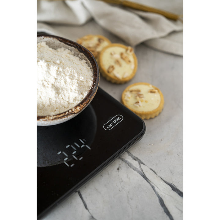 Bilancia da cucina, Adler, nera 10 kg ricaricabile tramite USB, AD 3177