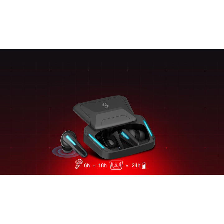 Cuffie wireless Bloody, Bluetooth 5.2, TWS, custodia di ricarica, nero/blu, M70