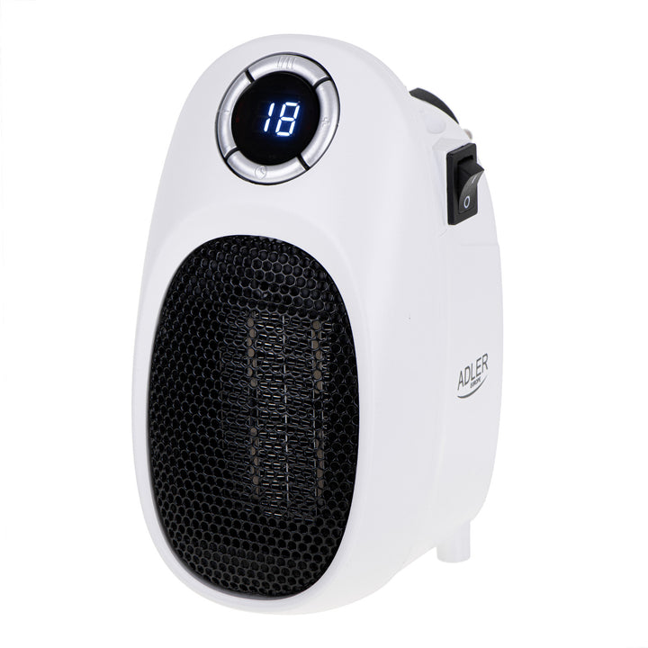 Termoventilatore Adler, timer, 2 livelli, max 1500W, bianco, AD 7749