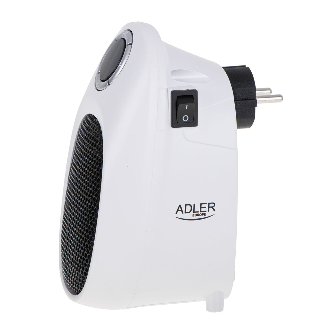 Termoventilatore Adler, timer, 2 livelli, max 1500W, bianco, AD 7749