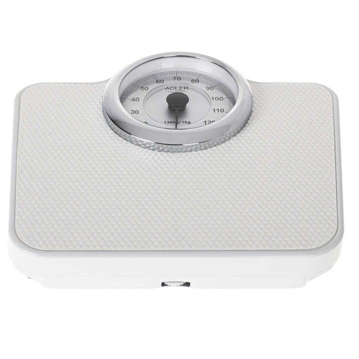 Bilancia pesapersone Adler, meccanica, fino a 136 kg, bianca, AD 8180