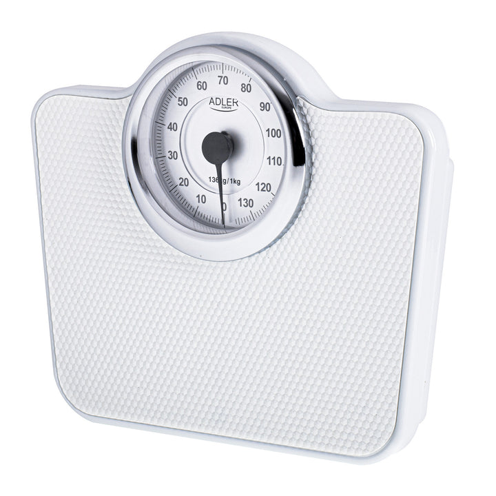 Bilancia pesapersone Adler, meccanica, fino a 136 kg, bianca, AD 8180