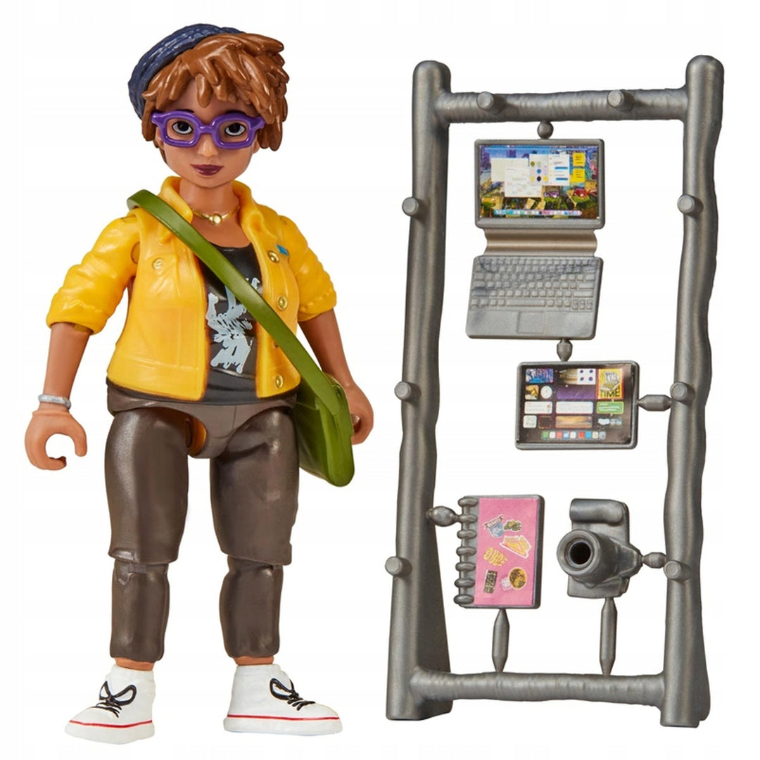 Figurina di April O'Neil con accessori Tartarughe Ninja Guerriere