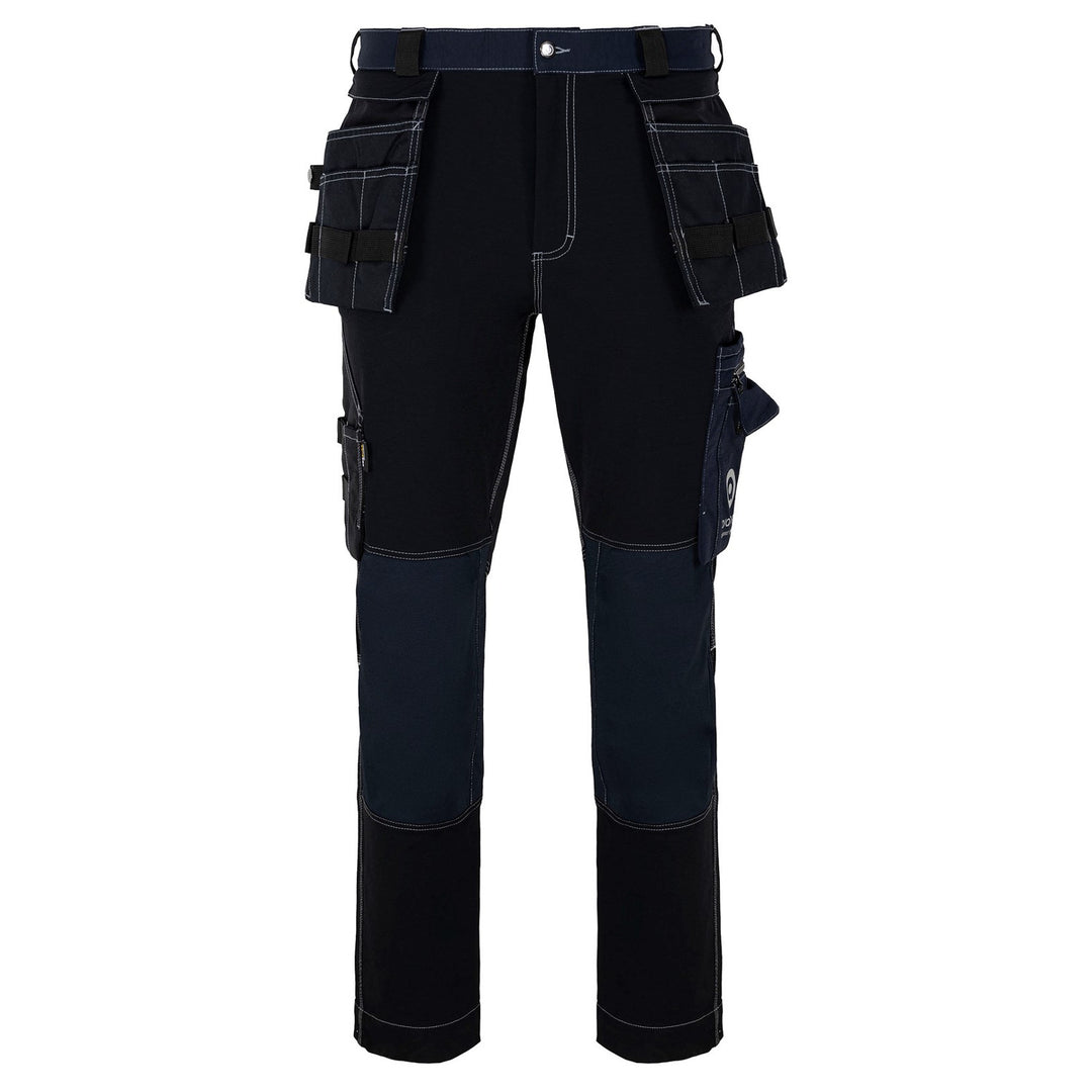 Pantaloni in vita Avacore, elasticizzati, cordura, nero e blu navy, taglia 52, Avaflex