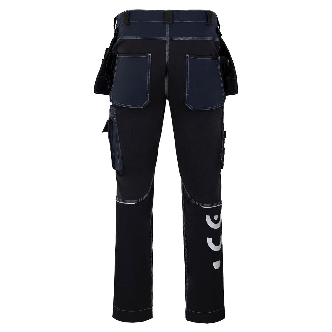 Pantaloni in vita Avacore, elasticizzati, cordura, nero e blu navy, taglia 56, Avaflex