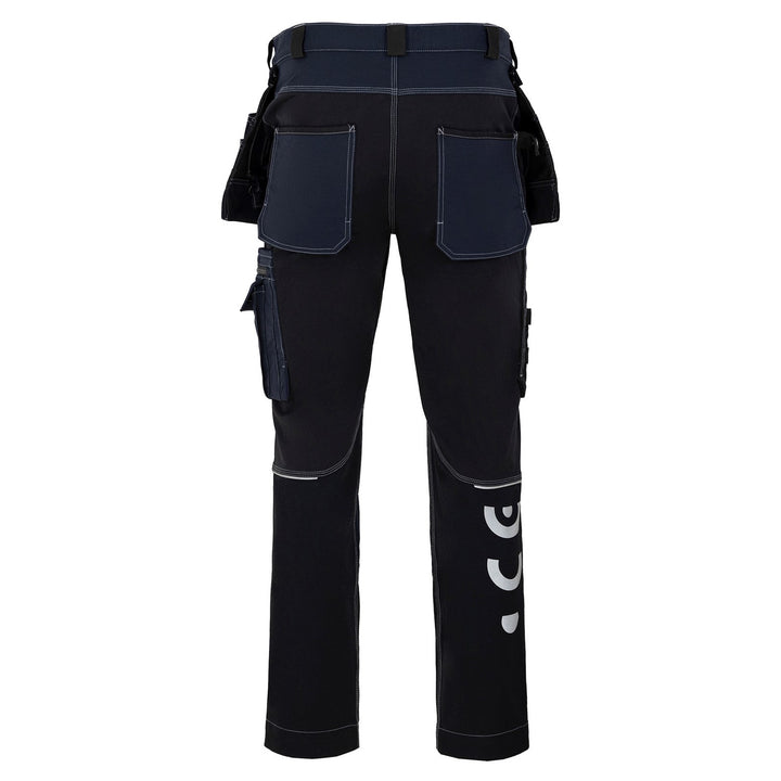 Pantaloni in vita Avacore, elasticizzati, cordura, nero e blu navy, taglia 56, Avaflex