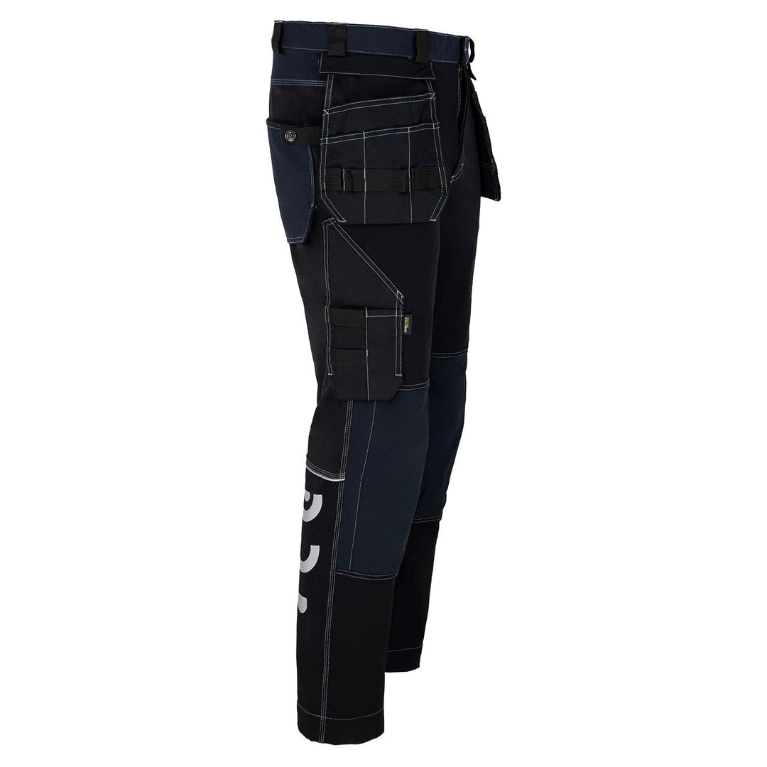 Pantaloni in vita Avacore, elasticizzati, cordura, nero e blu navy, taglia 56, Avaflex