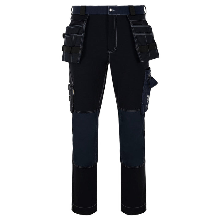 Pantaloni in vita Avacore, elasticizzati, cordura, nero e blu navy, taglia 56, Avaflex