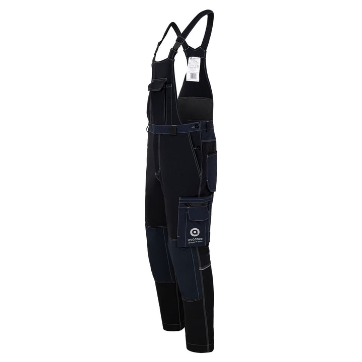 Salopette Avacore, elasticizzata, cordura, nero e blu navy, taglia 60, Avaflex