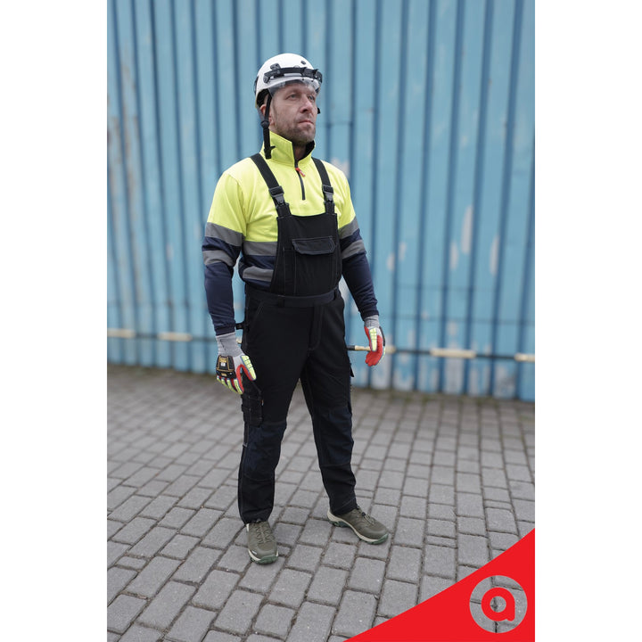Salopette Avacore, elasticizzata, cordura, nero e blu navy, taglia 60, Avaflex