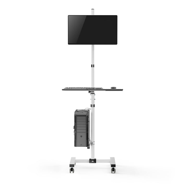 Carrello professionale Maclean, postazione di lavoro mobile su ruote, max 17"-32", max 20 kg, MC-793