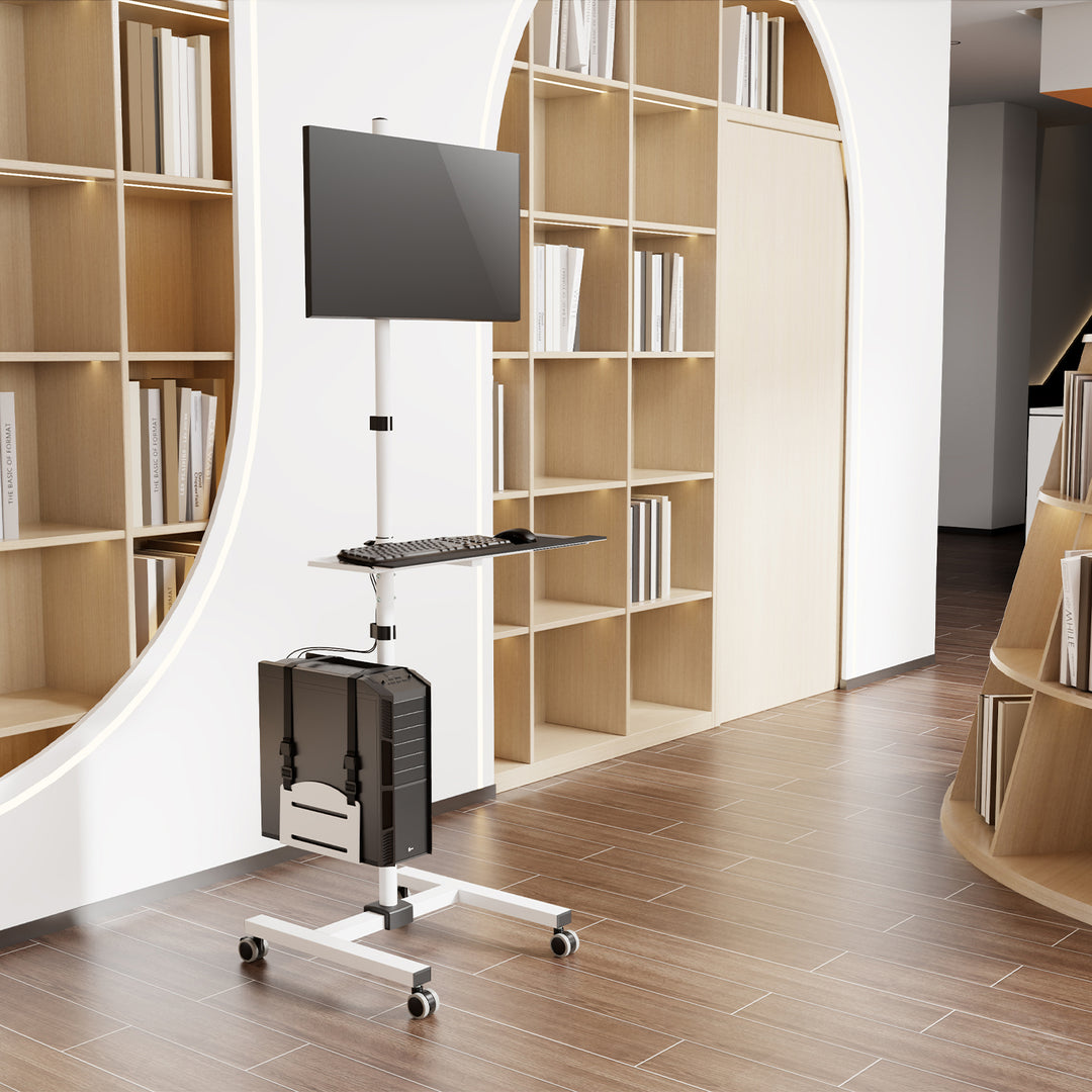 Carrello professionale Maclean, postazione di lavoro mobile su ruote, max 17"-32", max 20 kg, MC-793