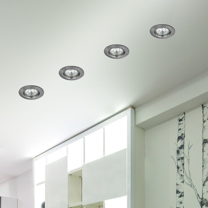 Spot rotondo da incasso Rabalux, IP20, cromo satinato, GU5.3, 12V, Spot Relight