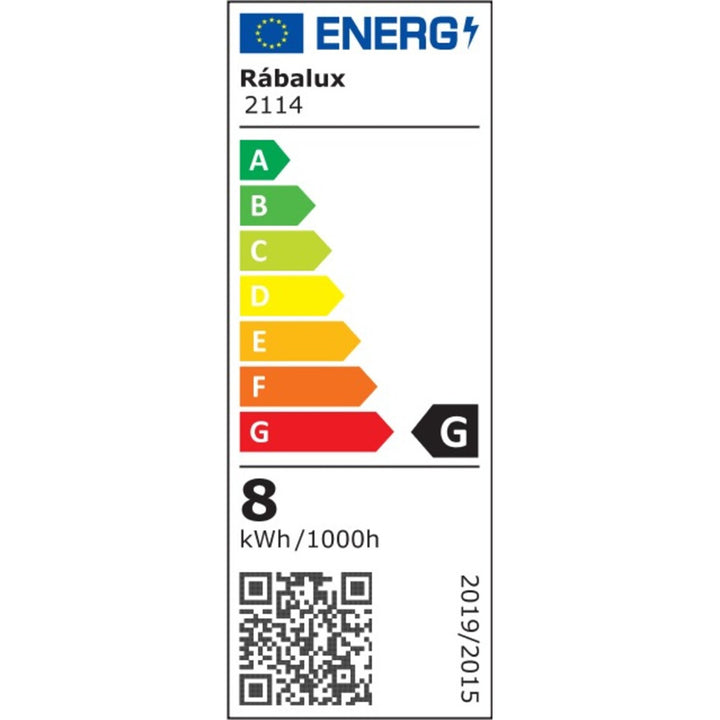 Lampada da bagno Rabalux, 8W LED, IP44, design cromato, Levon