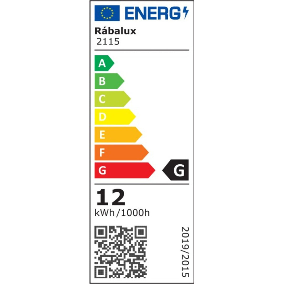 Lampada da bagno Rabalux, 12W LED, IP44, design cromato, Levon