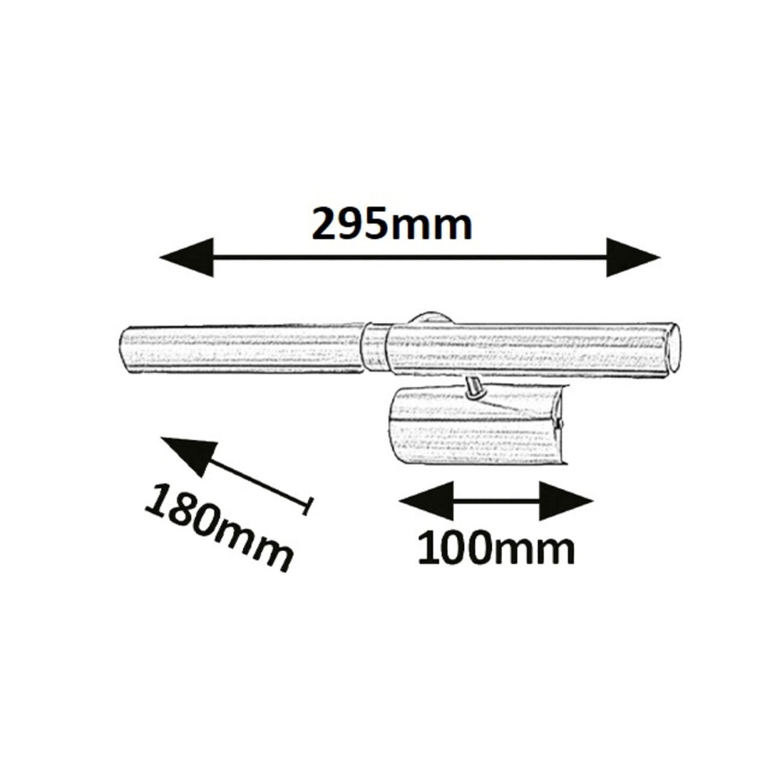 Lampada da parete Rabalux, per luce quadro, 2xG9, cromo satinato, Illuminazione dei Quadri
