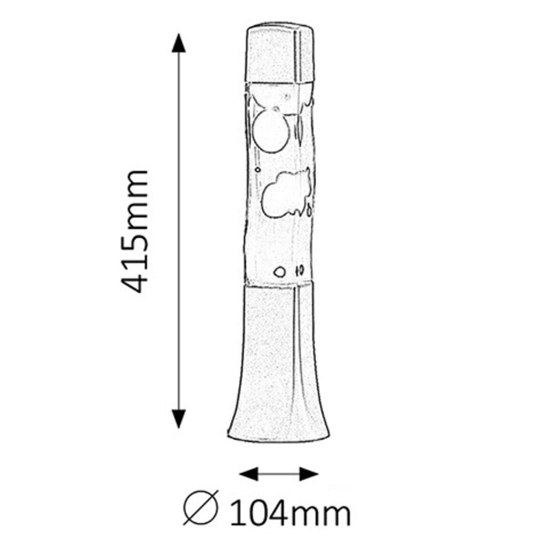 Lampada decorativa lava Rabalux. E14, 25W, Marshal 4109