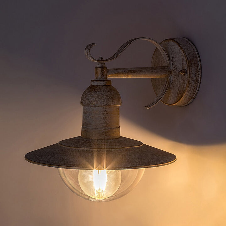 Rabalux lampada da parete, esterno, IP44, E27, max 60W, bianco antico, Oslo