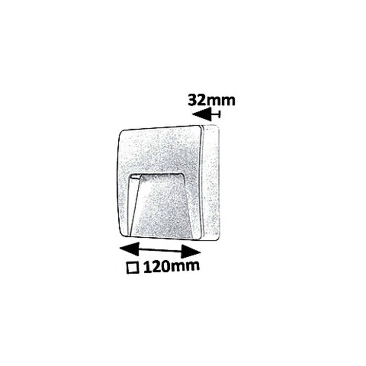 Lampada da parete Rabalux, per esterni, IP65, LED 3W, bianco, Trento
