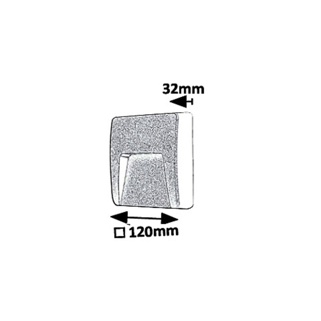 Lampada da parete Rabalux, per esterni, IP65, LED 3W, antracite, Trento