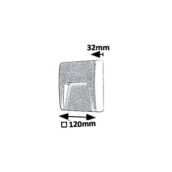 Lampada da parete Rabalux, per esterni, IP65, LED 3W, antracite, Trento