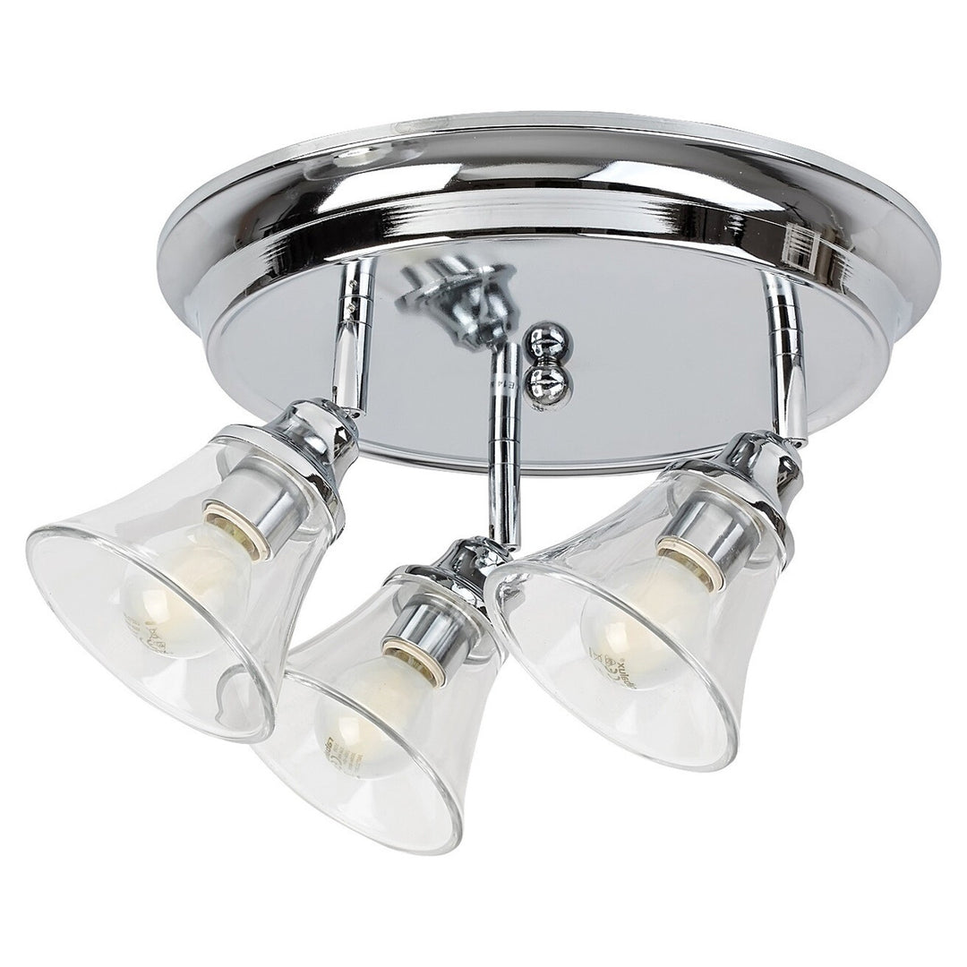 Lampada da soffitto Rabalux, bagno, IP44, 3 prese E14, max 40W, cromo, Antoine